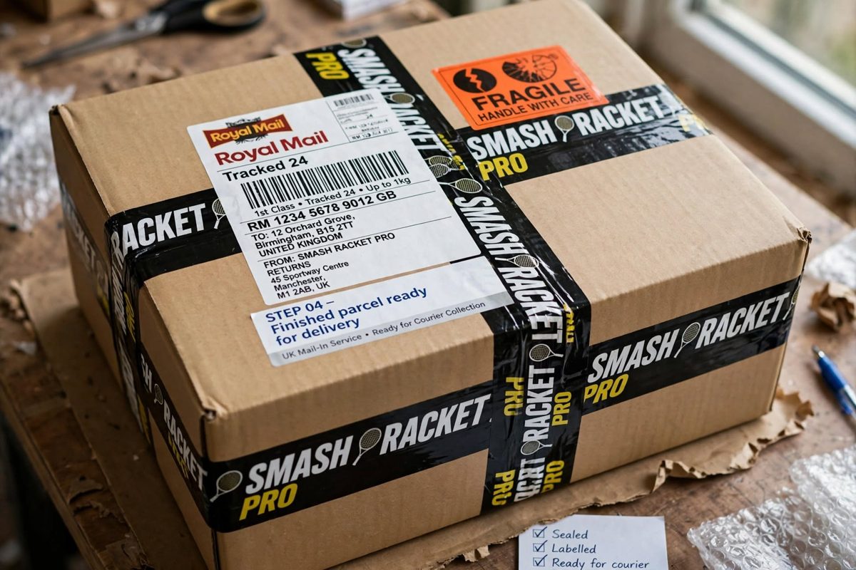 Finished parcel ready for delivery